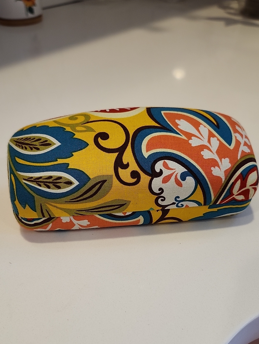 Vera Bradley Yellow Multi Floral Eyeglass Case